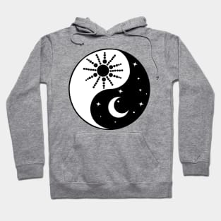 Yin Yang Sun and Moon Hoodie